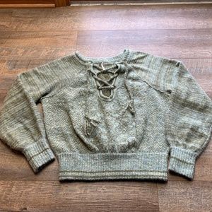Women's Free People Hoops and Hollas Sweater Sz Lg